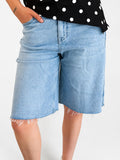 Frayed Denim Shorts