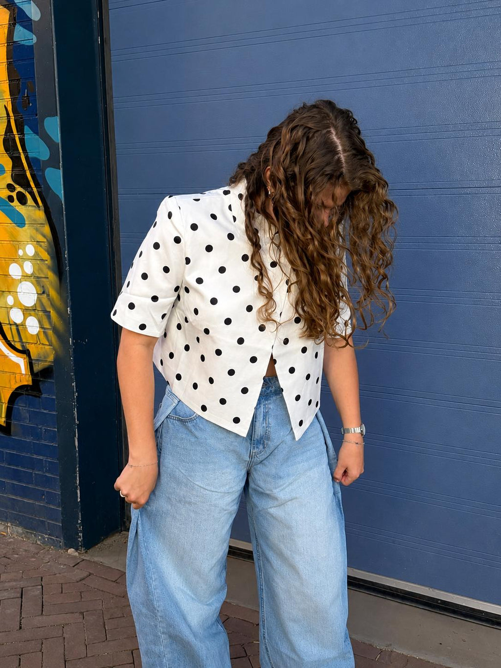Wide‑Leg Denim Jeans